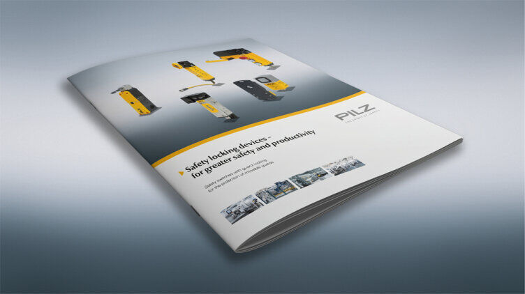 Mockup of leaflet on safety locking devices