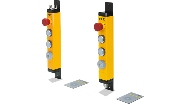 Pushbutton unit PITgatebox with PITreader card unit – control unit with access permission system
