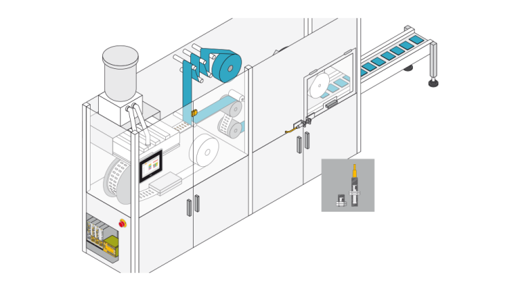 Application example for safety and hygiene on blister packaging