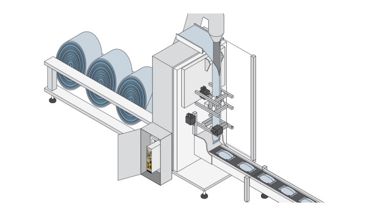 Application example for forming, filling and sealing machines