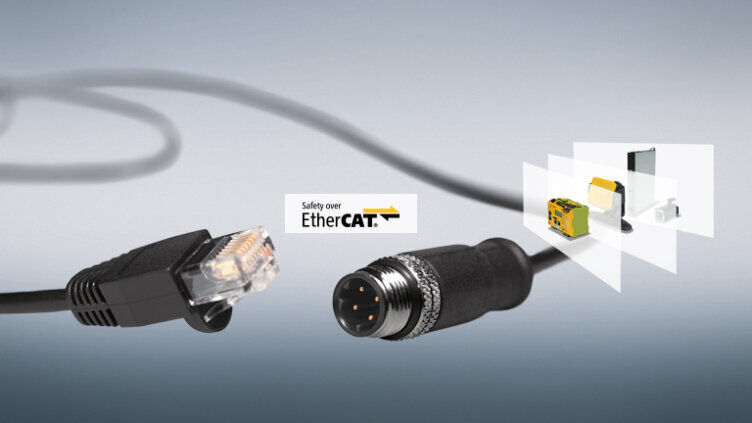 Ethernet and round connectors with 