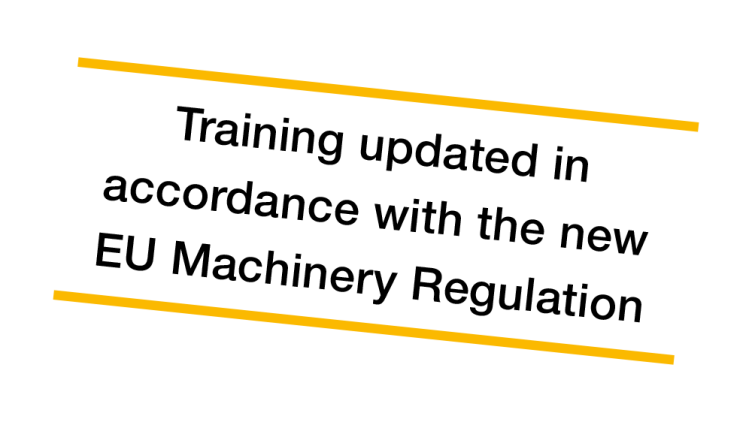 Training adapted to the requirements of the Machinery Regulation