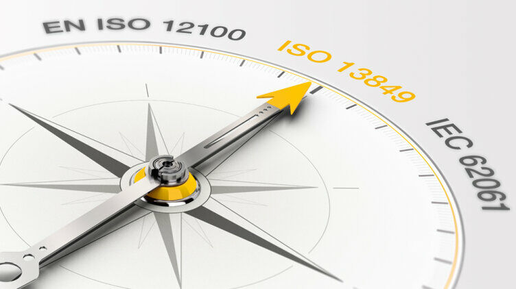 Compass pointing to ISO 13849