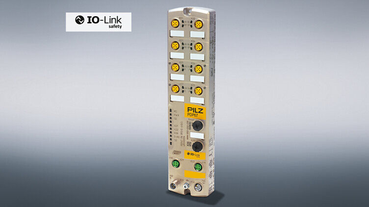 In the IO-Link Safety System from Pilz, the IO-Link Safety Master PDP67 - as a decentralised interface to the higher-level safety control system - enables the rapid commissioning of modular and decentralised production plants. (Photo: © Pilz GmbH & Co. KG)