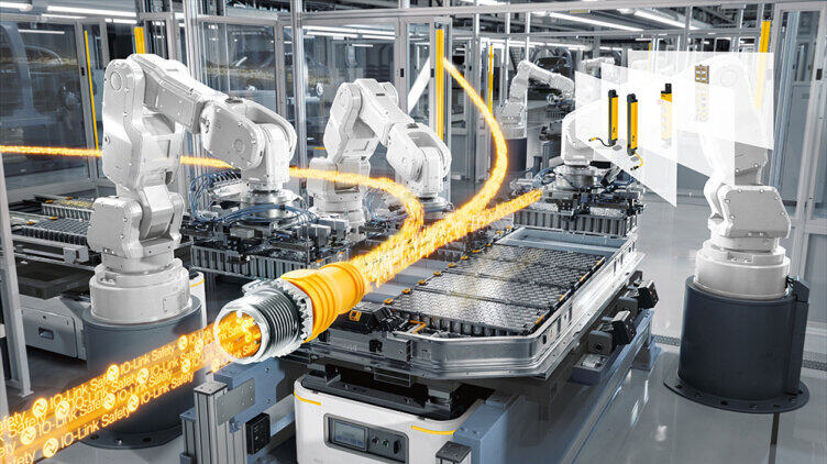 IO-Link Safety for safe communication and data exchange in networked production plants
